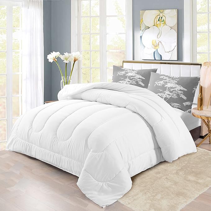 YIYEA Pillow Cases Queen Size Set of 2, Ultra Soft Double Brushed Microfiber Pillowcases Queen, Floral Bed Pillow Covers, Fade Resistant, Easy Slip-On (20"x30")