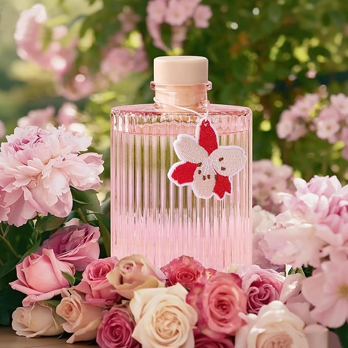 COCORRÍNA Reed Diffuser Set, 6.09 fl oz Peony Blossom Oil Diffuser with 8 Reed Sticks, Long-Lasting Home Fragrance for Bathroom Bedroom Office