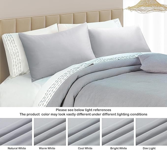 4 Pack 100% Egyptian Cotton Standard Pillow Protector with Hidden Zipper, 400 Thread Count Pillow Covers, Sateen Weave Cooling Bed Pillow Cases, Soft Breathable Non Noisy Easy Care (Gray)