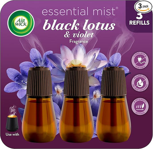 Air Wick Essential Mist – Triple Refill Black Lotus & Violet 3 ct.