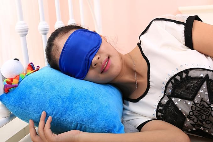 Healtheveryday®Soft Sleep Mask Eye Mask Blindfold Block Out Light for Travel, Shift Work & Meditation (Gray)