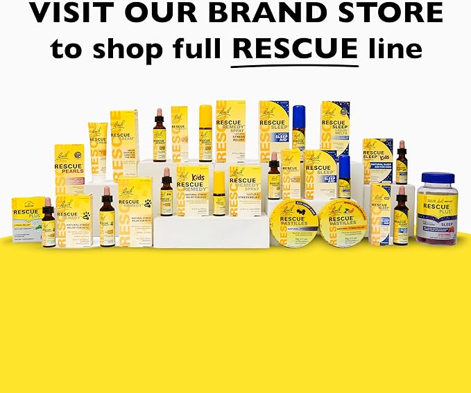Bach Rescue Remedy Dropper 10mL, Natural Stress Relief, Homeopathic Flower Essence, Vegan, Gluten & Sugar-Free, Non-Habit Forming (Non-Alcohol Formula)