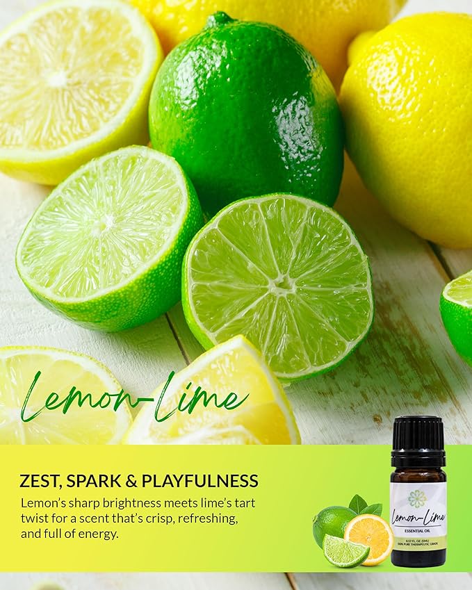 Essence Pearl Travel Case | Lemon-Lime Essential Oil | Aromatherapy Nasal Diffuser & Essential Oil Carrying Case | Uplifting Citrus Blend | Travel-Friendly Kit | White Pod