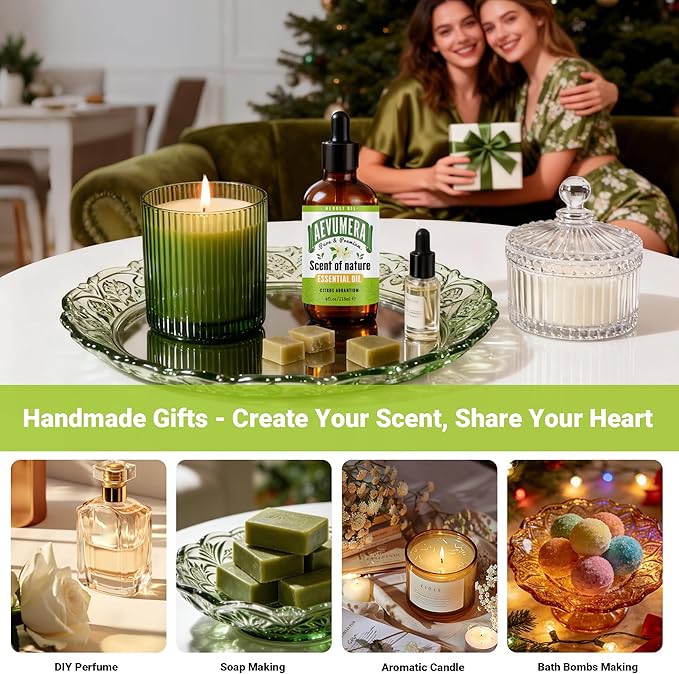 Neroli Essential Oil 4fl.oz Pure Natural Neroli Oil Essential Oil for Aroma Diffuser, Aromatherapy, Skin, Massage, Soap & Candle Making, Perfume, Humidifier, Bath, Home Cleaning - 118ML