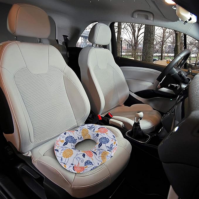 Donut Pillow Seat Cushion for Tailbone Pain Relief and Hemorrhoids, Home Office Chair Cushion for Long Sitting Work, Memory Foam Car Seat Cushions for Driving Butt Pain & Postpartum Pregnancy