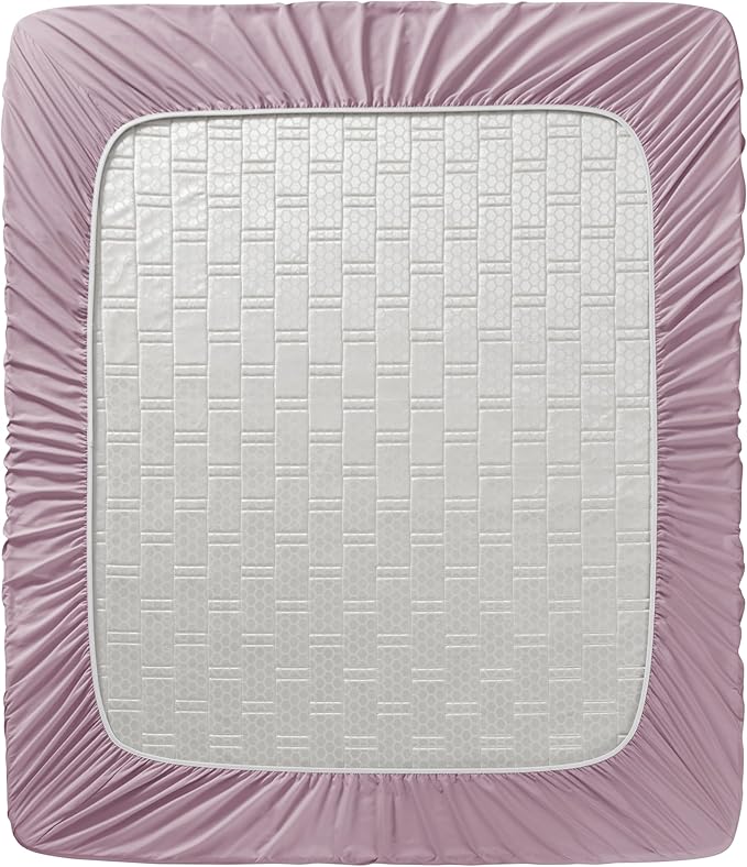 Clara Clark Cal King Sheets - Hotel Luxury 6 Piece Bed Sheets for Cal King Size Bed - Soft Bedding Sheets & Pillowcases, Fits Mattress up to 16 inch deep. California King, Dusty Purple
