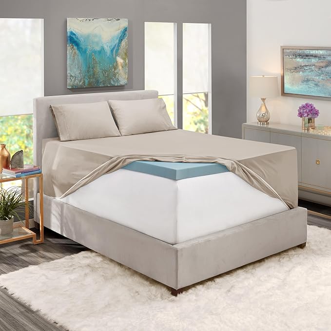 Nestl Twin XL Size Sheet Set, 4 Piece Extra Deep Pocket (18-24 inches), Microfiber, Hotel Luxury, Soft, Breathable, Wrinkle-Free, Easy to Care, Linen