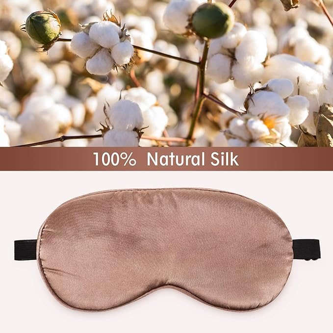 4 Pieces Kids Eye Mask for Sleeping Silk Sleep Mask Smooth Soft Eye Mask Eye Cover with Adjustable Strap Blindfold for Blocking Out Lights Travel Relax (Dark Green, Royal Blue, Purple, Coffee)