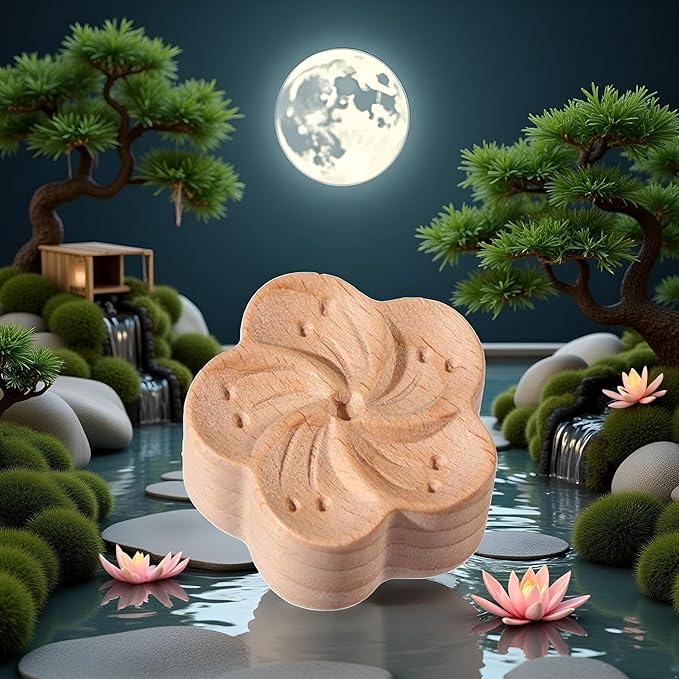 Brown Walnut Essential Oil Diffuser Fragrance Diffused Sleep Aid Aromatherapy, Flower Shaped Essential Oil Diffuser, Diffuser for Stress Relief Diffusers Aromatherapy