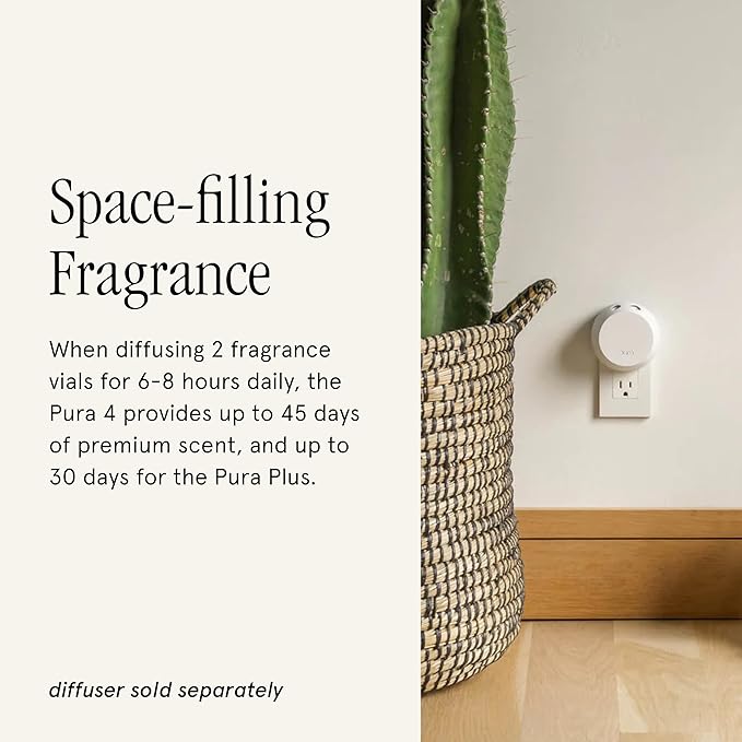 Pura x Glasshouse Home Scent Refill - Smart Home Air Diffuser - Hours of Luxury Fragrance per Refill - Home Essential - Clean & Safe Diffuser Fragrance - Kyoto in Bloom