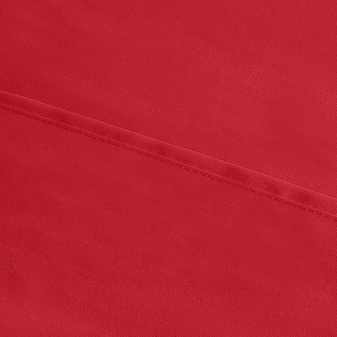 Utopia Bedding King Pillow Cases - Pack of 4 - Envelope Closure - Soft Brushed Polyester Fabric - Shrinkage and Fade Resistant Pillow Covers King Size 20 X 40 Inches (Red)