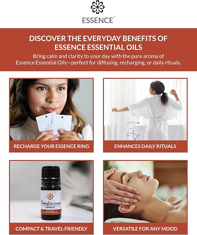 Essence Frankincense Essential Oil, 5 ml | Aromatherapy Oil for Diffusers & Personal Use | Natural Fragrance for Relaxation, Clarity & Wellness | Made in USA | Earthy & Calming Scent