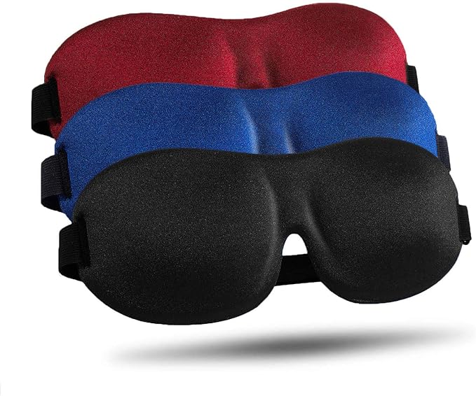 Sleep Mask for Side Sleeper 6 Pieces, 100% Blackout 3D Eye Mask for Sleeping, Night Blindfold for Men Women