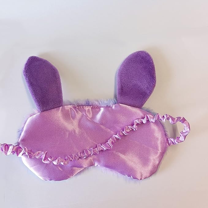 Cute Animal Sleeping Mask Soft Plush Blindfold Cute Rabbit Panda Koala Eye Cover Eyeshade for Kids Teens Girls Women (Big Eyes Rabbit)