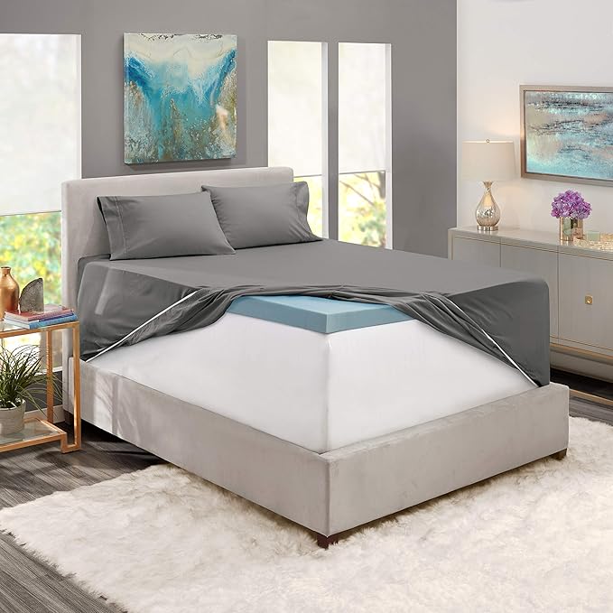 Hearth & Harbor Extra Deep Pocket Sheets - Fits Mattress 18-24 Inches Deep - Extra Deep Pocket Twin XL Sheets Sets - 4 Piece Twin XL Size - Gray