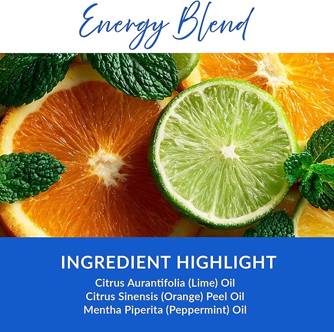 Essence Refresh Kit | Featured Blends Essential Oils | Aromatherapy Nasal Diffuser | Personal Scent Clip for Travel, Work & Everyday Use | Made in USA | Energy | White Pod