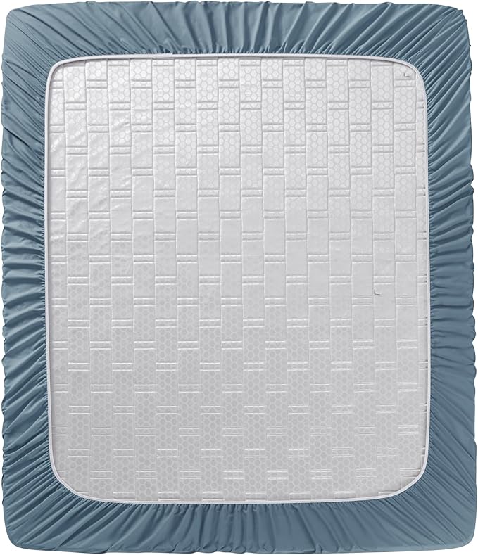 Clara Clark Full Sheets - Hotel Luxury 6 Piece Bed Sheets for Full Size Bed - Soft Bedding Sheets & Pillowcases, Fits Mattress up to 16 inch deep. Full, Stone Blue
