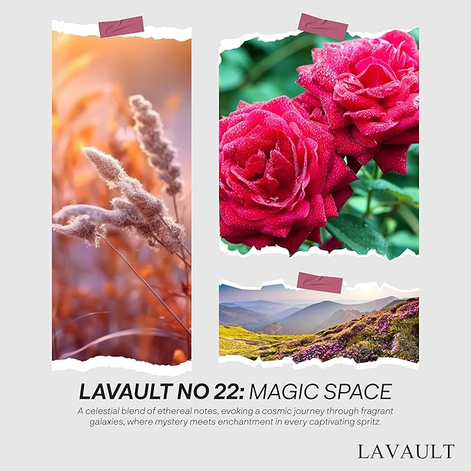 Lavault Reed Diffusers for Home Freshening - Long-Lasting Scent - Fragrance Diffuser for Home or Office - Creates a Relaxing Atmosphere - Red Sphere Oil Reed Diffuser - Red - Magic Space Aroma