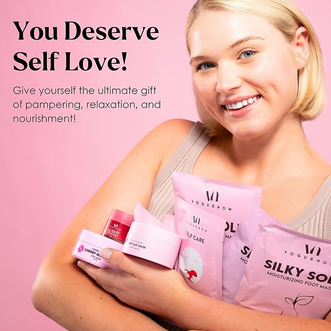 Spa Gifts for Women- Premium Self Care Spa Kit With Bath, Skin Care Sets & Self Care Items For Women - Ultimate Pampering Skin Care Set- Birthday Gifts Baskets - Mothers Day Gifts for Mom (Pack of 20)
