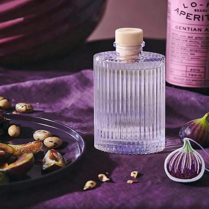 COCORRÍNA Reed Diffuser Set, 6.09 fl oz Fig Blossom Oil Diffuser with 8 Reed Sticks, Long-Lasting Home Fragrance for Bathroom Bedroom Office
