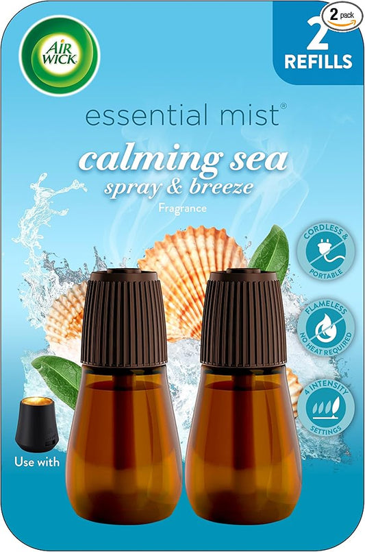 Air Wick Essential Mist Twin Refill Calming Sea Spray & Breeze 2 ct.
