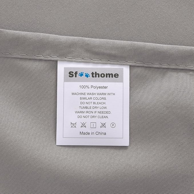 Sfoothome King Sheets Set - Gray Hotel Luxury 4-Piece Bed Set, Extra Deep Pocket, 1800 Series Bedding Set, Sheet & Pillow Case Set (King, Gray)