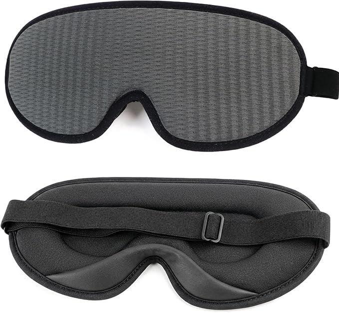 Sleep Mask Women Men 3D Contoured Eye Mask for Sleeping Mesh Fabric Side Sleeper Friendly Nap Rest Travel Essentials