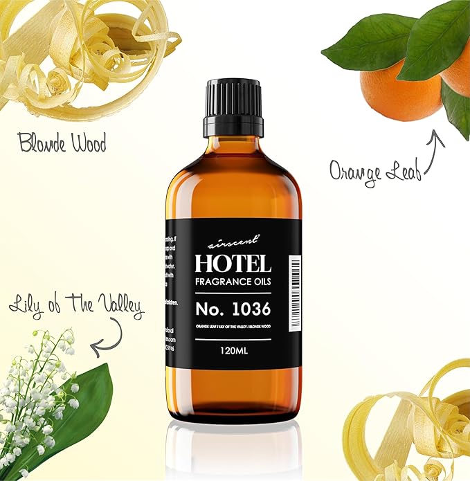 AirScent Hotel Diffuser Oil No. 1036 Inspired by The Las Vegas Venetian-Inpired Hotel - Premium Fragrance Oil for Ultrasonic and Waterless Diffusers and Crafting - 30 mL, 1 fl oz Glass Bottle