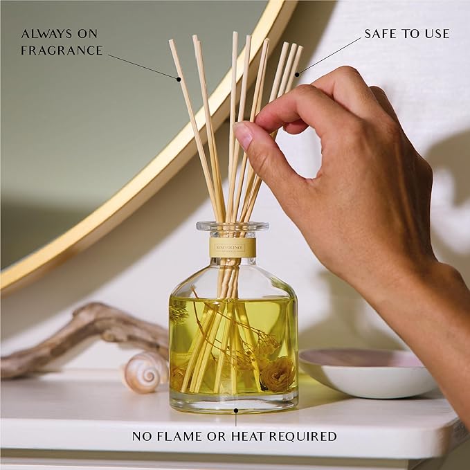 Benevolence LA Morning Ritual Gift Box | Candle, Room Spray & Reed Diffuser | Bergamot & Jasmine | Invigorating Home Fragrance | Ready for Gifting | Gift Set for Women