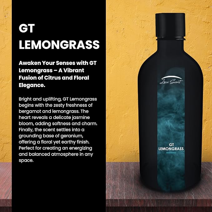 Lemon Grass Essential Oil for Diffusers - Premium Aromatherapy Oils Set for Home and Hotel, Scented Oil Diffuser for Relaxation, Eco-Friendly, Safe for Family & Pets, Diffuser Refill 250ml