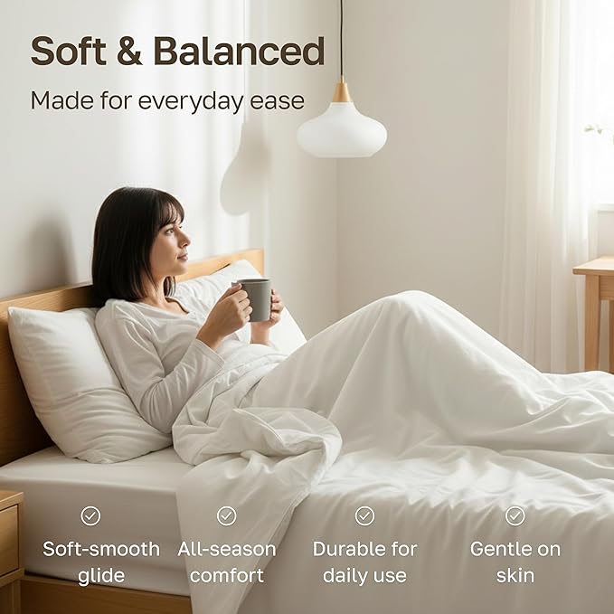 California Design Den Soft 100% Cotton King Sheet Set, 400 TC Good Housekeeping Award Winner, Silky Smooth Sateen Weave with Deep Pockets, Breathable and Durable Cotton Bedding Set - Striped White
