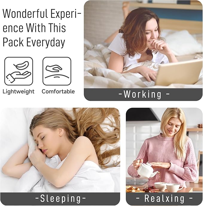 Langsprit Castor Oil Pack Castor Oil Pack Wrap, Castor Oil Packs for Liver Detox, Inflammation, Reusable Castor Oil Pack Compress Castor Oil Packs kit Black Lace L