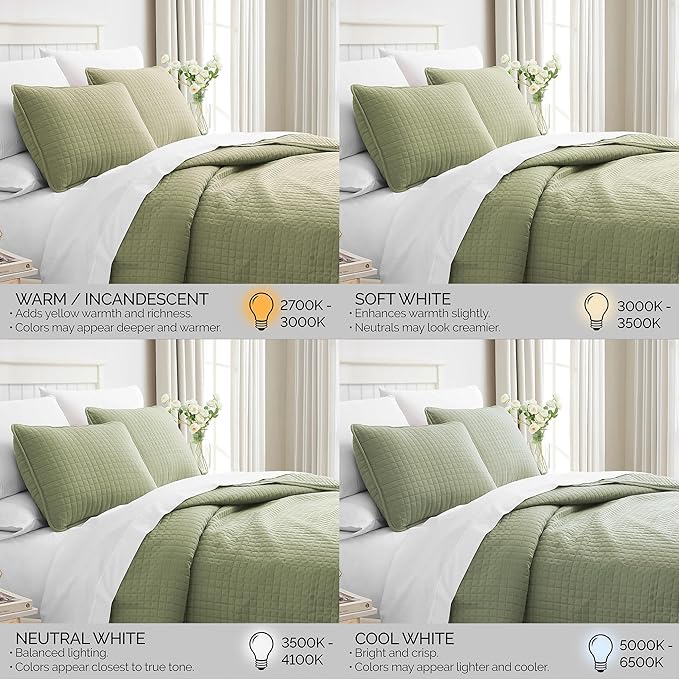 Southshore Fine Living, Inc. Twin XL Comforter Quilt Set, Dorm Room Bedding Essentials, Stain Resistant, Machine Washable Bed Spread, Twin XL Green Quilt Bedspread Set w/Pillow Sham, Sage Green