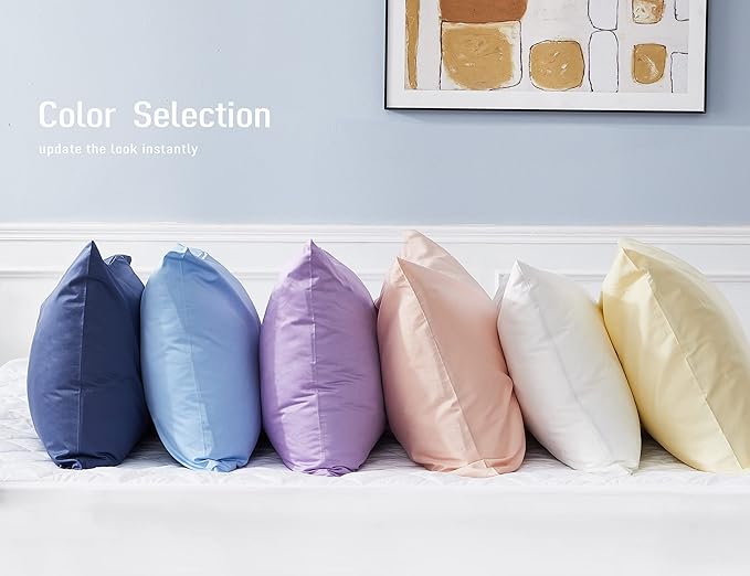 Sunflower Body Pillowcase 100% Cotton Long Pillow Cover/Case Envelope Closure 1 Pack, 20×54 inches Dark Pink, Soft and Breathable