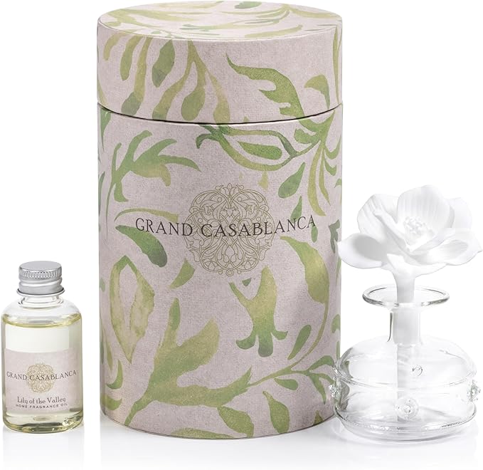 Mini Grand Casablanca Porcelain Lily of the Valley Diffuser by Zodax