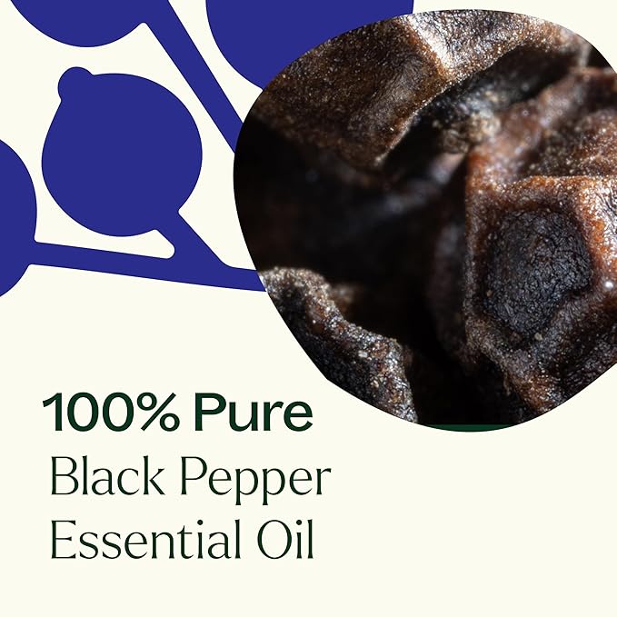 Plant Therapy Black Pepper Essential Oil 10 mL (1/3 oz) 100% Pure, Undiluted, Therapeutic Grade