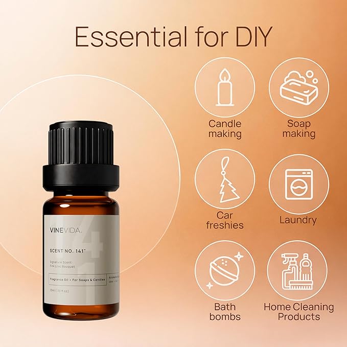 VINEVIDA [0.33oz] Scent No.9 Natural Fragrance Oil - USA Made - for Candle & Soap Making