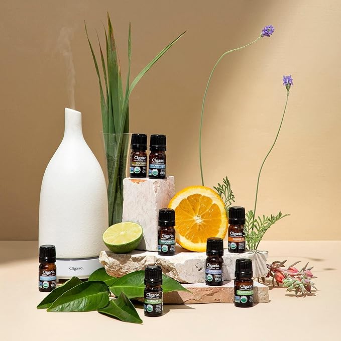 Cliganic USDA Organic Lemon Essential Oil, 100% Pure & Natural | Undiluted, for Aromatherapy, Household Cleaning | Non-GMO Verified