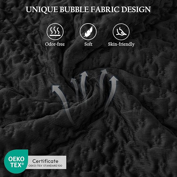 Side Sleeper Pillow for Adults, Adjustable Shredded Memory Foam for Neck and Shoulder Pain, Curved Cooling Gusseted Bed Pillows for Hot Sleepers, Washable Cover & Extra Foam Bag, Black Standard Size