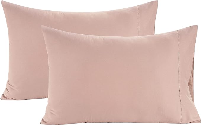 LANE LINEN Pillows Queen Size Set of 2 Soft 100% Egyptian Cotton Cool & Smooth Pillow Cases - Sepia Rose