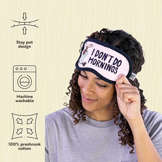 Lazy One Women's Cotton Face Mask for Sleep, Washable Sleeping Mask for Adults