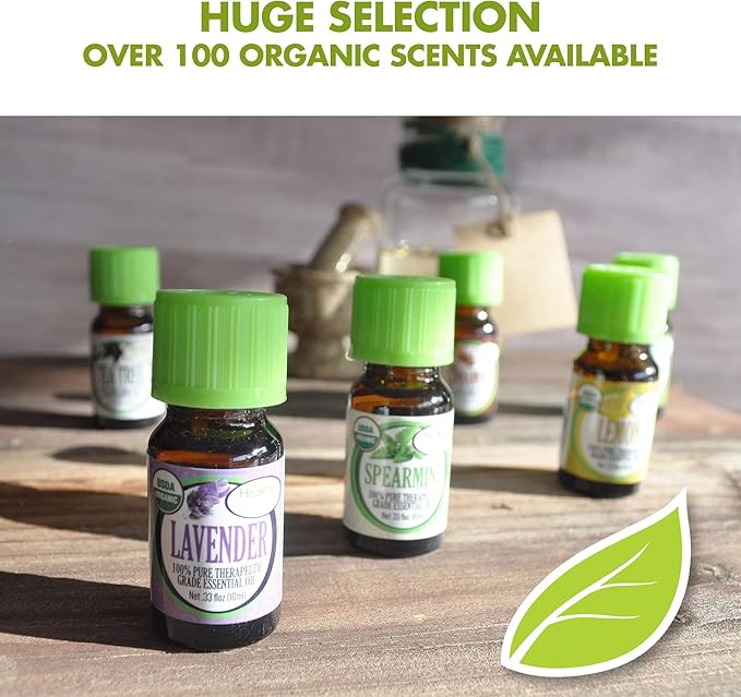Healing Solutions Sweet Marjoram Essential Oil 0.33 oz (10ml) – Organic, Pure Marjoram Oil for Hair, Diffuser, Skin & Aromatherapy