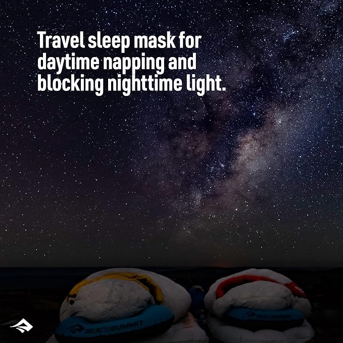 Sea to Summit TravellingLight Eye Shade Travel Sleep Mask, Atoll Blue