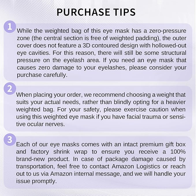 Lyocell Weighted Sleep Eye Mask for Women Men, 7oz & 5.3oz, Removable Washable Weighted Bag, Light Blocking Eye Cover, Soft Eye Shade for Travel Essentials, Office Naps, Gift,Purple