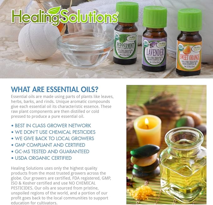 Healing Solutions Good Sleep Blend Essential Oil - 100% Pure Grade - 120ml - Aromatherapy Oil for Relaxation