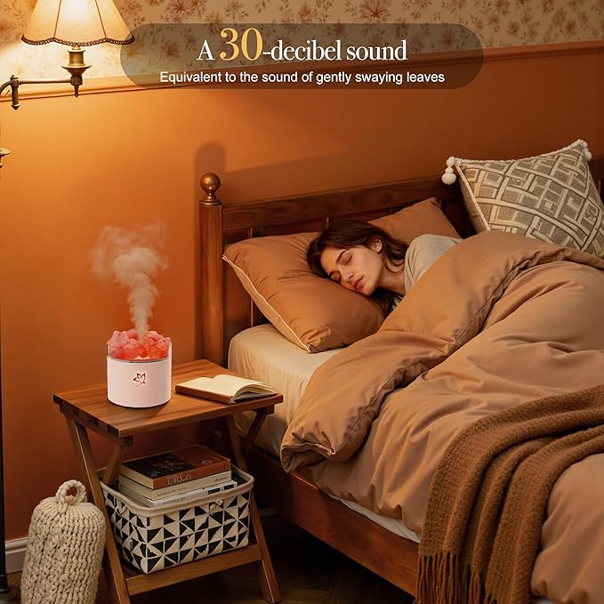 Scent Diffuser - White Aromatherapy Diffuser for Bedroom Yoga Hotel SPA - Sounds Below 35dB with Peaceful Sleep for Women