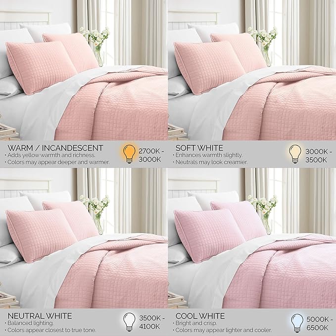 Southshore Fine Living, Inc. Stitched Twin XL Comforter Quilt Bedding Set, Dorm Room Bedding, Stain Resistant, Machine Washable Bedspread, XL/Twin Pink Quilt Bed Spread w/Pillow Sham, Pastel Pink