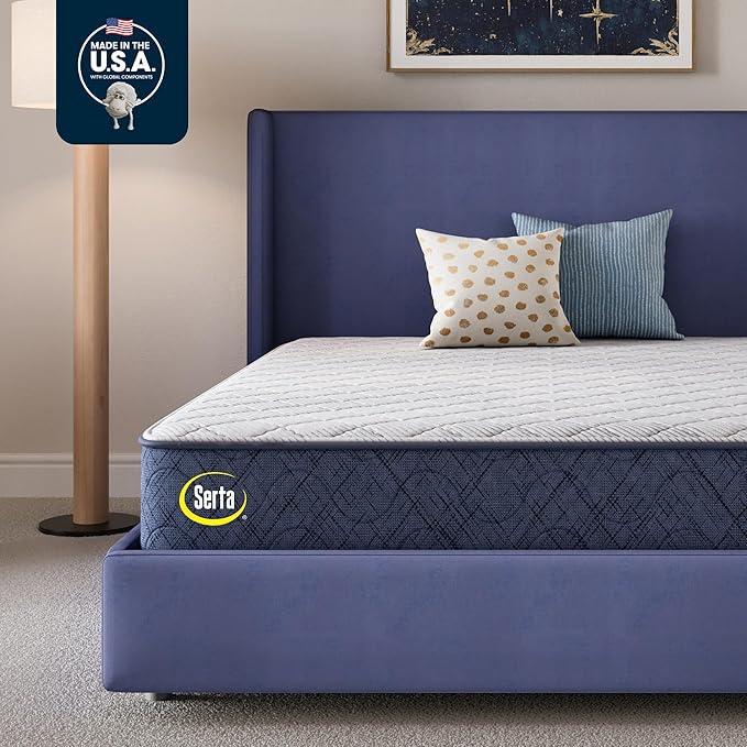 Serta Five Star Mattress Tranquility 12-Inch Firm– King– Zoned Support, Pressure Relief, Cooling– Bed-in-a-Box – Ideal for Back & Stomach Sleepers – 100 Night Trial, 10-Year Limited Warranty