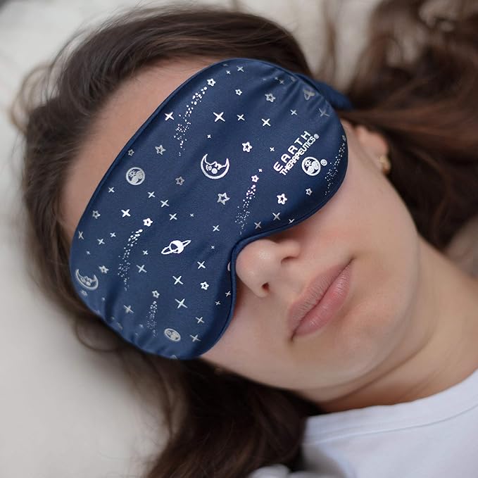 Earth Therapeutics Contoured Beauty Sleep Mask - 100% Mulberry Silk