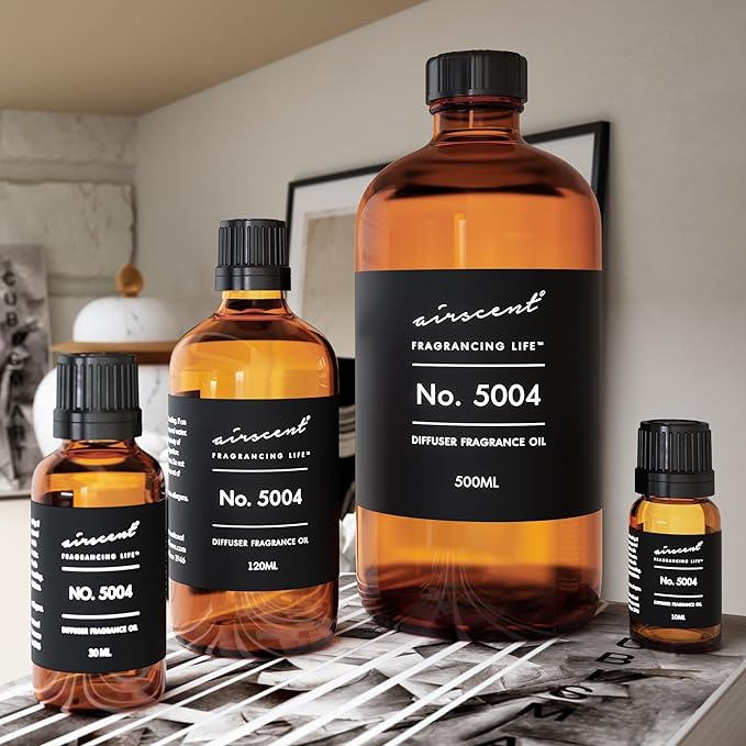 AirScent Fierce-Inspired Diffuser Oil - No. 5004 A and F Perfume Dupe - Premium Fragrance Oil Blend for Ultrasonic and Waterless Diffusers and Crafting - 30 ml, 1 fl oz Glass Bottle with Dropper